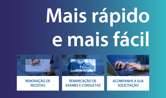 Renovação de receitas e remarcação de consultas podem ser feitas pela internet